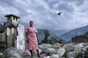 Rosemary Biira Sawiya  - from a series HOMELESS NURSESraging water, the human factor