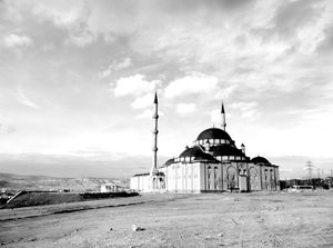 Mosque overlooking the textile factories in Kayseri.
