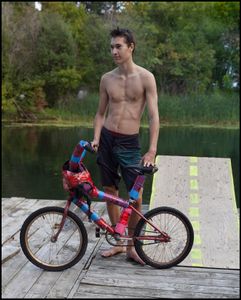 Russel ramp bike jumping