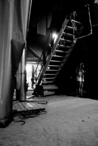 Backstage scene