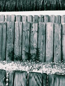 Wooden Posts and Grass 1