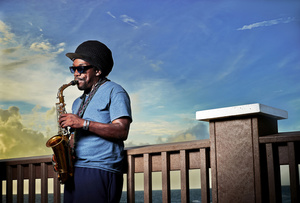 Saxophone Player on The Pier