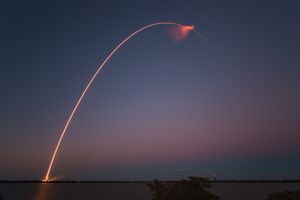 SES9 Falcon9 Launch by SpaceX at sunset