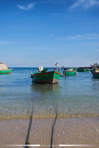 Fishing boats in the harbour of San Vito