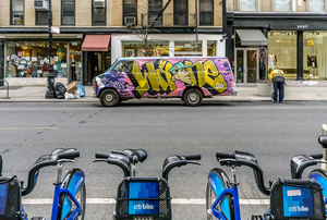 Graffitied Van