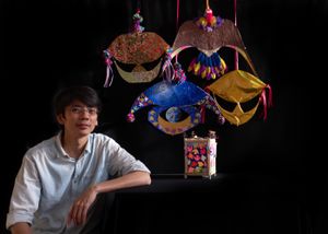 Ivan with his kites