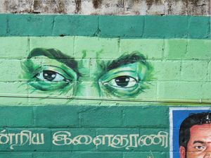 Green eyes, west of Mahabalipuram, Tamil Nadu, 2010.