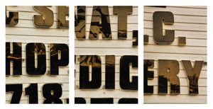 HOP DIC ERY, Northwest View, 7.28.15, 7:50-7:56pm, 2015, Pigment prints, 23.25 x 15.5 inches (each), 23.23.25 x 46.5 inches (triptych)