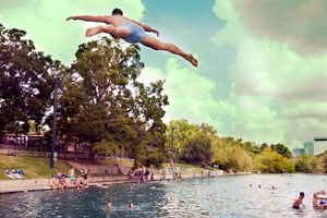 Barton Springs Pool, Austin, 2016