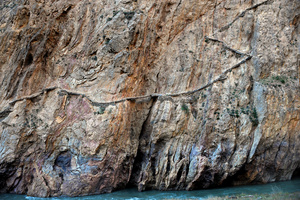 Afghanistan. Border trail used by drug smugglers