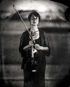 Talking Tintype, Carla Kountoupes, US Citizen, Violinist, Educator, CIPX Santa Fe, 2014.