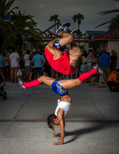 Acrobatic Street Performers