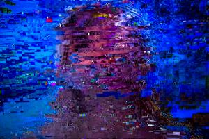 The image formed by noise on the TV screen