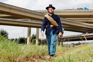 Juston Pope on the Nashville battlefield, 2010.