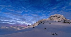 Bitihorn sunset moonlight © Gunnar Kopperud