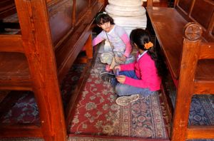 Children in an Orthodox Church in Cairo                                                                      The Coptic World © Bert Spiertz