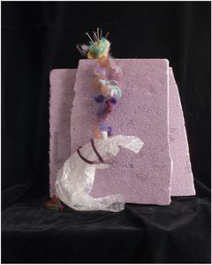 Foam, paper ,wool,
