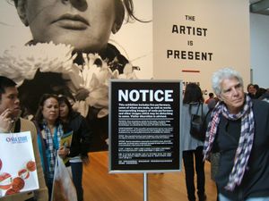 Marina Abramovic retrospective, MoMA, NYC, 2010,