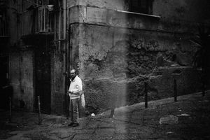 The man on the street corner