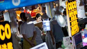 Wulin night market of Hangzhou China