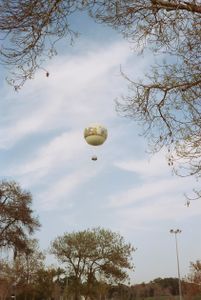 Balloon hovering far above