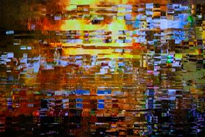 The image formed by noise on the TV screen_ Beethoven