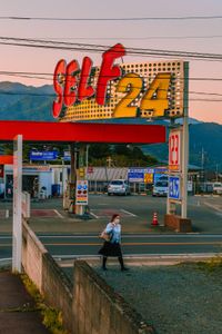 With the Gas Station