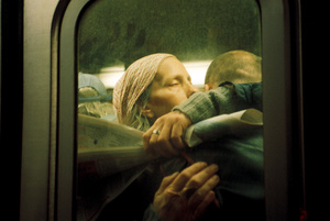 Embrace on the Train