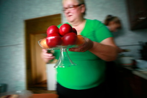 In Oktyabrskoye Village.