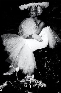 Woman in White Net
