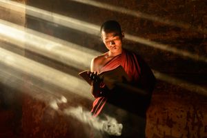 Monk and a Serpent