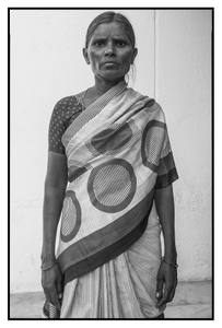 Widow of a farmer who committed suicide (She did not have even his photo). Andhra-Telengana, India.