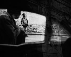 Waiting for a ride.  Havana, Cuba