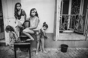 Barbara, Oliviana et leur frère et soeur, Agde