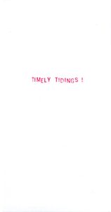 1998, inside greeting (with rubber letter stamp kit).