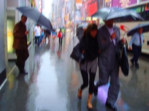 Impressions: ‘Rainy day on a New York City street' (Broadway?)