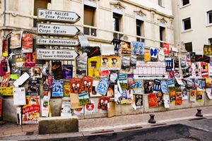 Poster Wars. Avignon, France. © David Gardner