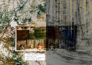 Double page spread from book