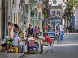 The streets La Habana Vieja, the old part of Havana.