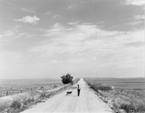 Walking. South of Grover, Colorado, 1973 © Robert Adams, Fraenkel Gallery