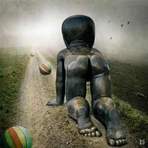 "Quo Vadis" © Dina Bova. Where do we come from? Where are we going? What is hidden in a foggy future that attracts our curiosity? We have different toys on different stages of life...