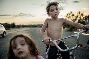 CHILDREN PLAYING   29PALMS CA
