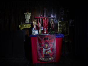 Gauchito Gil praying center in Buenos Aires suburbs of Monte Grande
