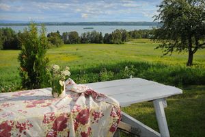 Quebec-Charlevoix-Les Éboulements-La Ferme en Haut-Table