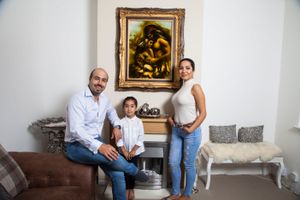 Iranian living room in London, Hossein and Elahe Karim Aghaei, merchant