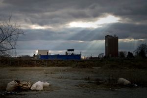 Detroit is 139-square miles with six straight decades of declining population, leaving more than 80,000 abandoned buildings and residential lots within its city limits. Detroit filed for Chapter 9 bankruptcy making it the largest municipal bankruptcy in American history. © Nicholas Gregory