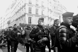 Anti-vaccine pass and Yellow Vests protest