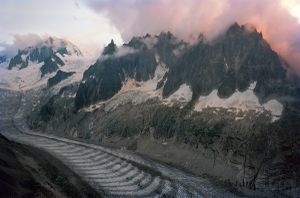 French/Swiss Border at Mer De Glace, 2013  © Scott Conarroe
