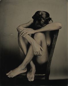 Study of M on Chair With Her Head Down