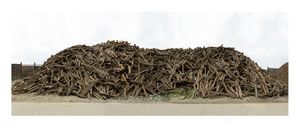 2018_series, #raw_material; Railsmountain; 200 cm x 100 cm; Digitalprint, framed